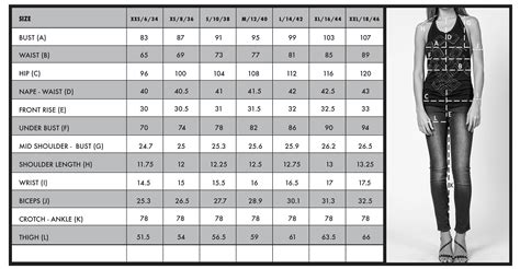 xxxxxxxxl size|Clothing size chart for women, men and kids in US – EU & UK sizes